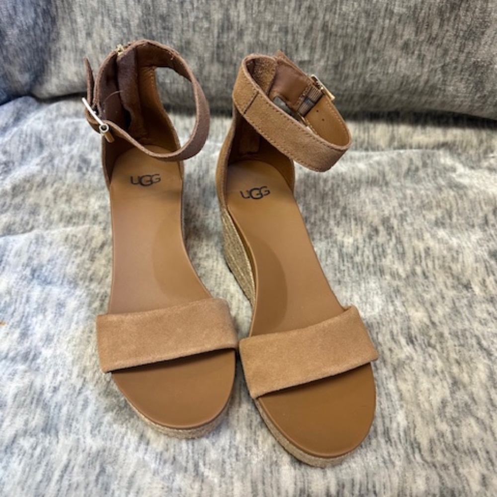 UGG Aylani Espadrille Wedge Sandal (Women) Size 6.5